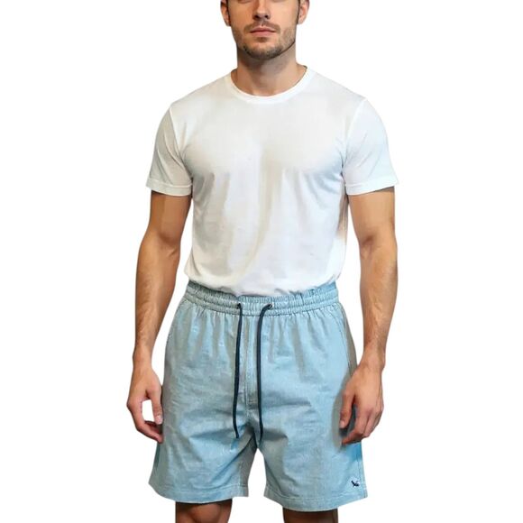 NWT Eddie Bauer Volley Swim Trunks with Liner Shorts Mens Small Blue  Lined 7" - Picture 1 of 10